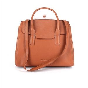 Wool & Oak All Day Bag in Tan Pebbled Leather